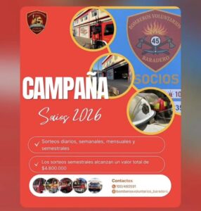 Hacete socio de Bomberos, colaborá con la institución y podes ganar hasta $4.000.000