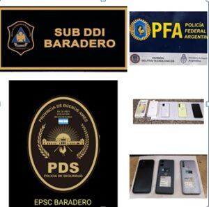La Policía Federal realizó dos allanamientos en Baradero: secuestraron telefonía celular y hay cinco imputados