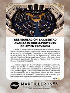 Desregulación: La Libertad Avanza retiró el proyecto de ley en provincia