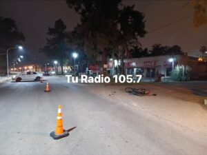 El joven que sufrió el accidente el sábado, dijo que “su moto fue embestida de atrás”