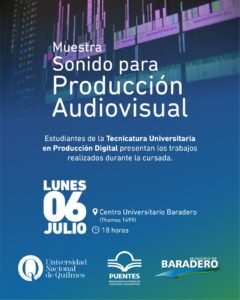 Muestra de Sonido para Producción Audiovisual en el Centro Universitario Baradero