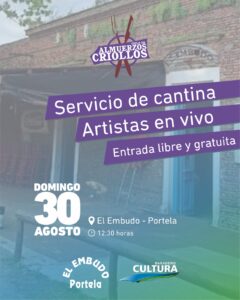 Nueva edición del Ciclo de Almuerzos Criollos