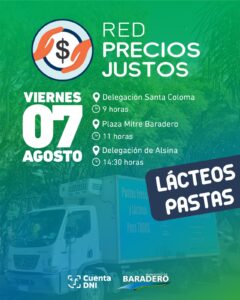 Red de Precios Justos llega a Baradero y las localidades