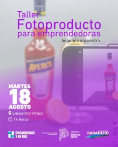 Segundo Taller de Fotoproducto para emprendedoras: nuevas herramientas para potenciar los emprendimientos locales
