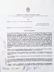 “Queremos que ese 3% no remunerativo pase al básico en las paritarias 2026; nosotros dejamos en claro 12 puntos el por qué rechazamos la propuesta”