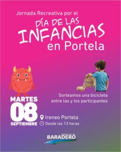 Jornadas recreativas por el Día de las Infancias en las localidades