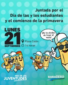 Juntada por el Día de las y los Estudiantes y el comienzo de la primavera