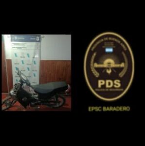 La policía encontró tirada una moto y su propietario dijo que «la había prestado, pero desconocía donde estaba»